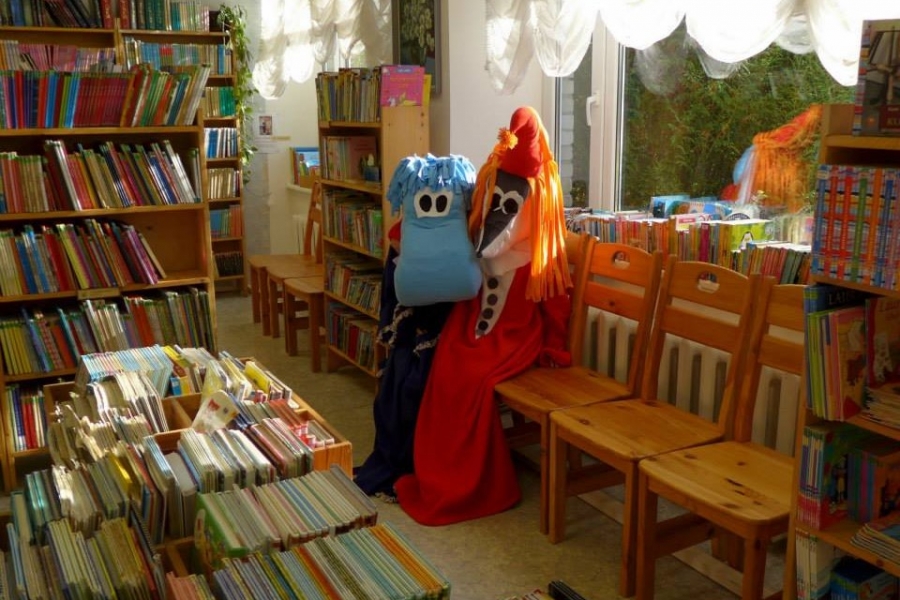 Muumin trolls at Jõgeva City Library. Photo: Piret Kiisler
