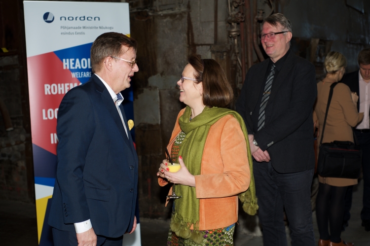 Celebration of the Nordic Day and the 25t anniversary of the Nordic Council of Ministers' Office in Estonia on 23 March 2016 in Tallinn Culture Hub.