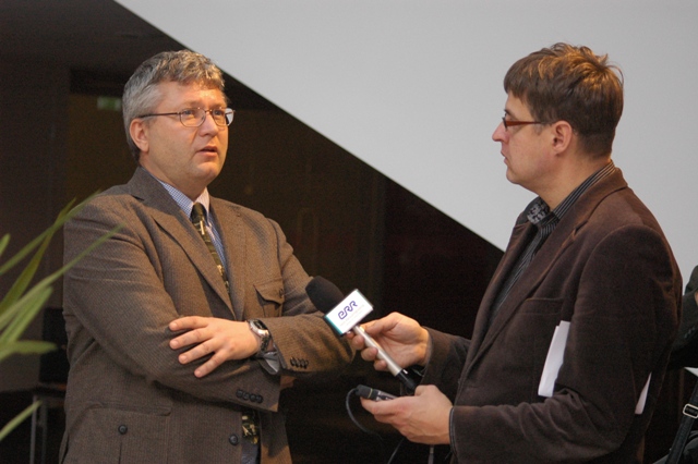 Rurik Holmberg, PhD, Linköpingi Ülikool (vasakul) ja Indrek Kiisler, Eesti Rahvusringhääling