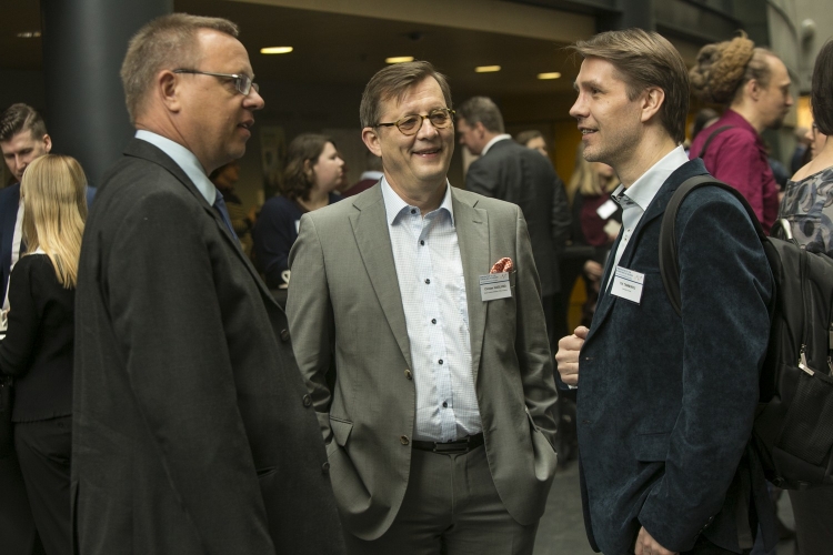 Vasakult: Raul Eamets, Christer Haglund, Tiit Tammaru