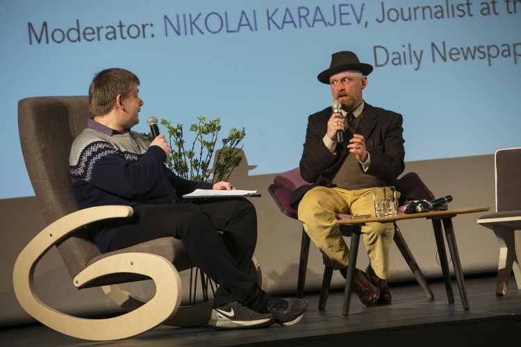 Nikolai Karajev, Postimehe venekeelse toimetuse ajakirjanik ja Mike Collier, ajakirjanik ja kirjanik, Läti/Suurbritannia