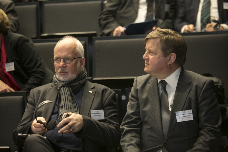 Norra suursaadik Dagfinn Sørli ja konverentsi korraldaja, Põhjamaade Ministrite Nõukogu Eesti esinduse nõunik Madis Kanarbik 