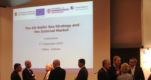 Conference on the EU Baltic Sea Strategy and the Internal Market, held in Tallinn on 17 Sept 2010
