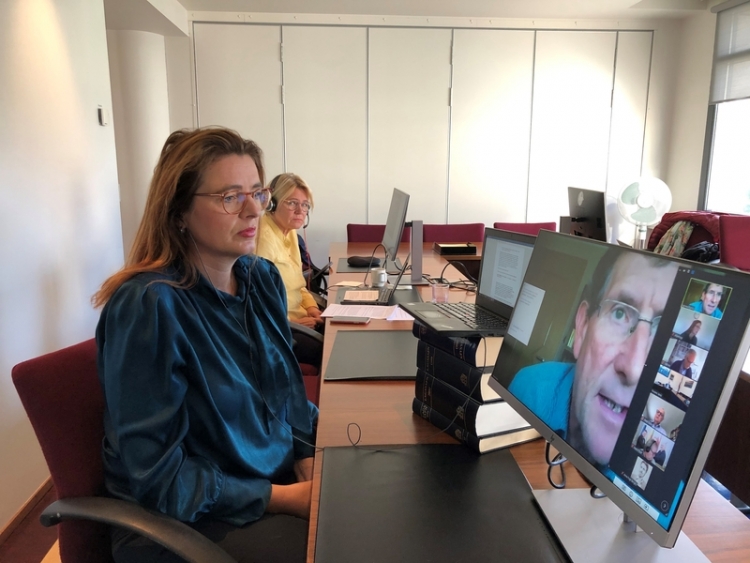 The President of the Nordic Council Silja Dögg Gunnarsdóttir and Vice President Oddný Harðardóttir participate in a digital meeting with the Baltic Assembly and the Benelux Parliament