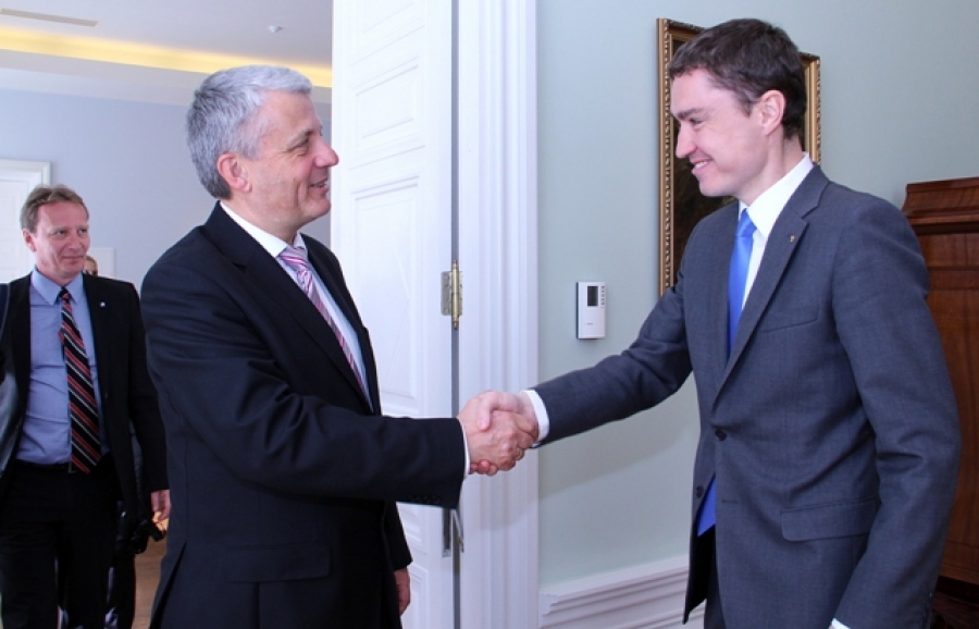 Secretary General of the Nordic Council of Ministers Dagfinn Høybråten and Prime Minister of Estonia Taavi Rõivas. Photo: Government Communication Unit