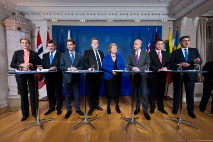 NB8 Prime Ministers in Oslo on 28 October 2013. Photo: Magnus Fröderberg/norden.org