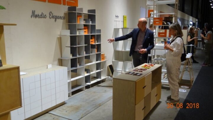 Radis Furniture introducing their products at the Oslo Design Fair