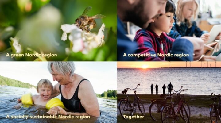 Picture describing the four key areas of the Finnish presidency