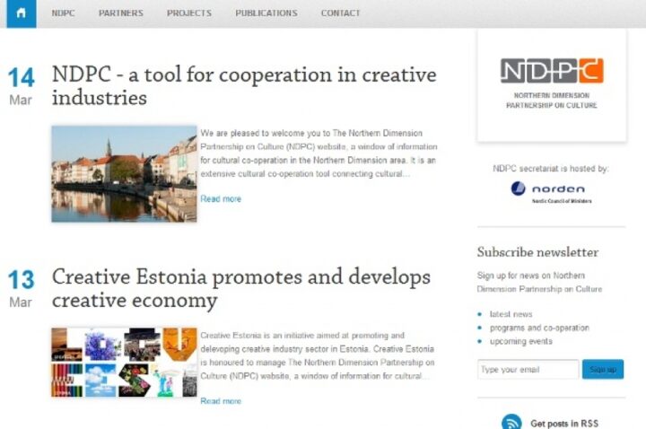 Cultural and creative economy cooperation produces website